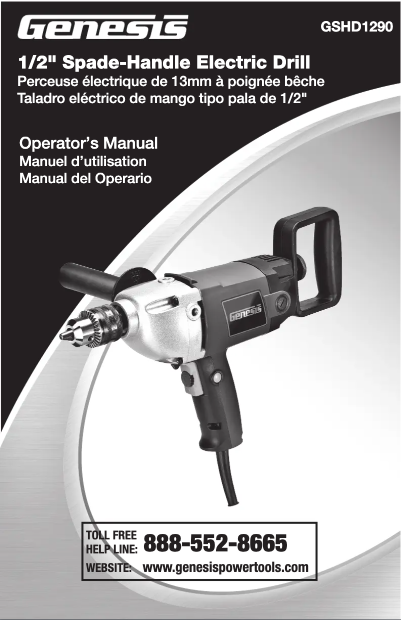 Page 1 de la notice Manuel utilisateur Genesis GSHD1290