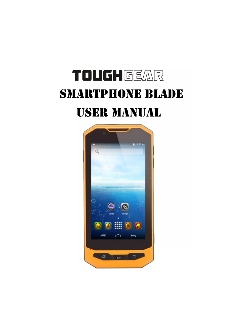 Page 1 de la notice Manuel utilisateur ToughGear Blade