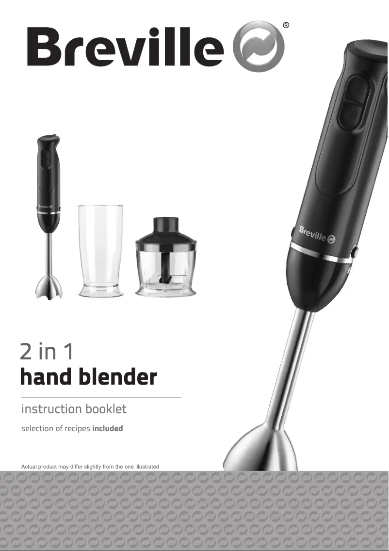 Page 1 de la notice Manuel utilisateur Breville VHB109