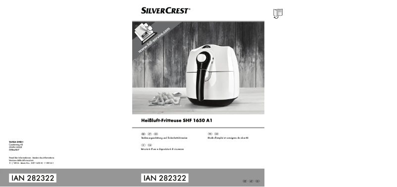 Page 1 de la notice Manuel utilisateur SilverCrest SHF 1650 A1
