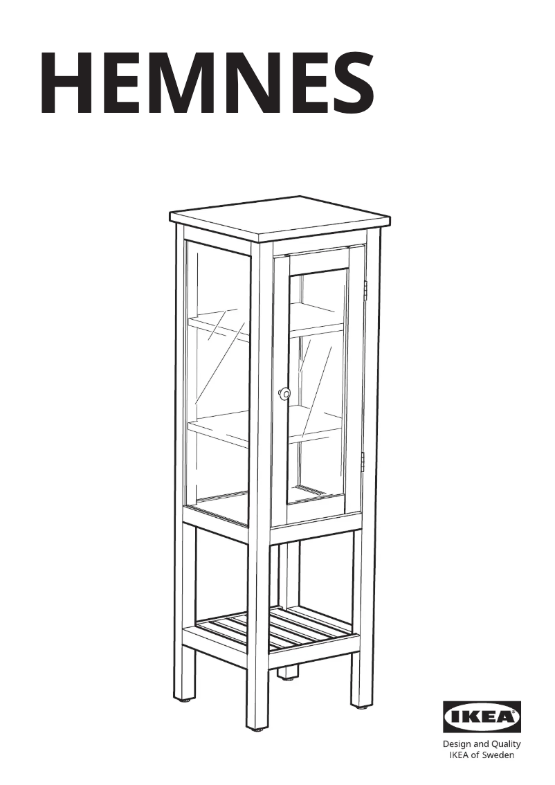 Page 1 de la notice Manuel utilisateur Ikea HEMNES 704.294.23
