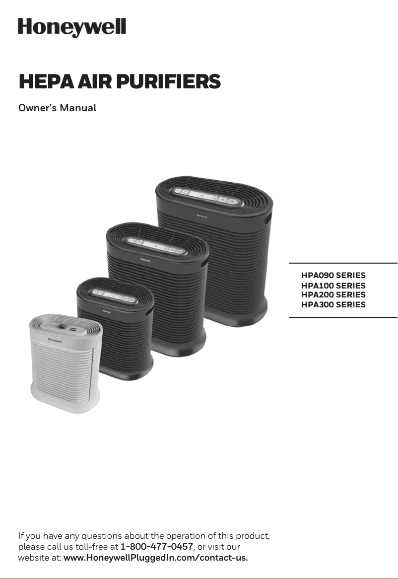 Página 1 del manual Manual de usuario Honeywell HPA300