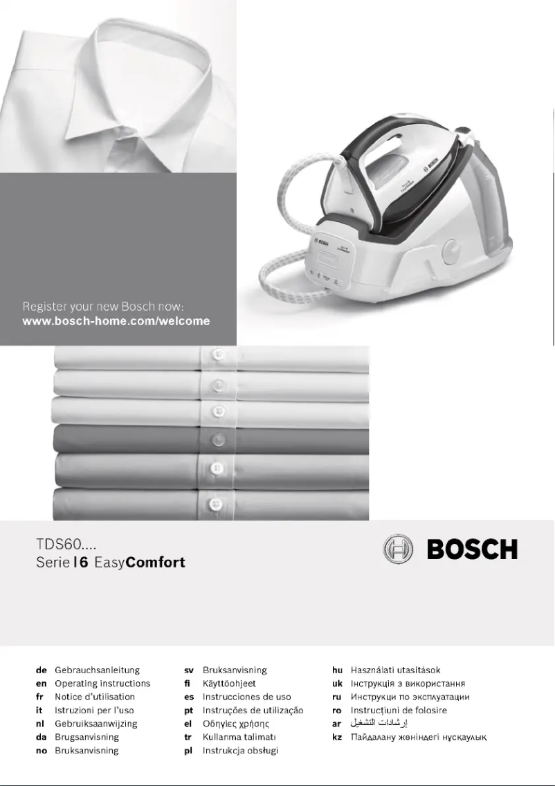 Página 1 del manual Manual de uso y mantenimiento Bosch Serie 6 EasyComfort TDS6030