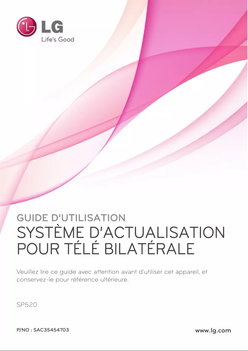 Page 1 of the manual User Manual LG SP520