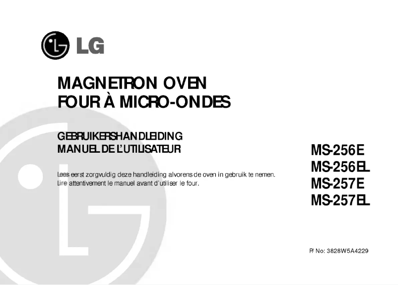 Page 1 of the manual User Manual LG MS-257EL