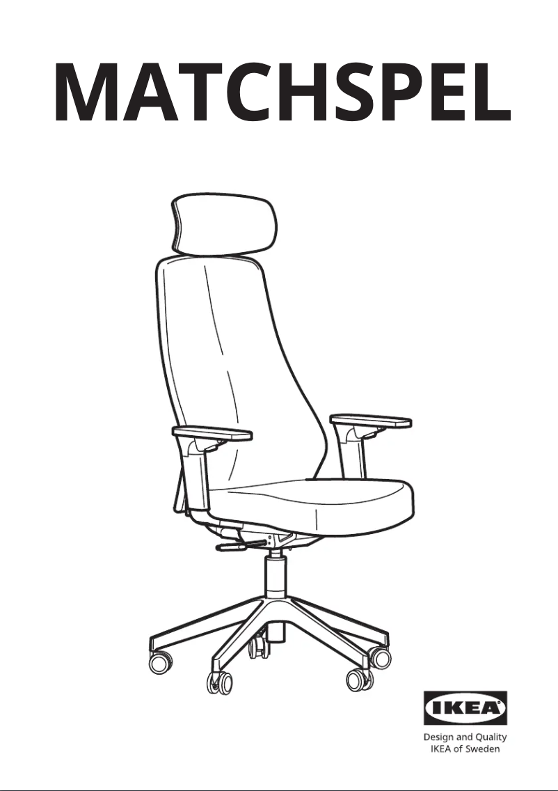 Page 1 de la notice Manuel utilisateur Ikea MATCHSPEL 905.715.28