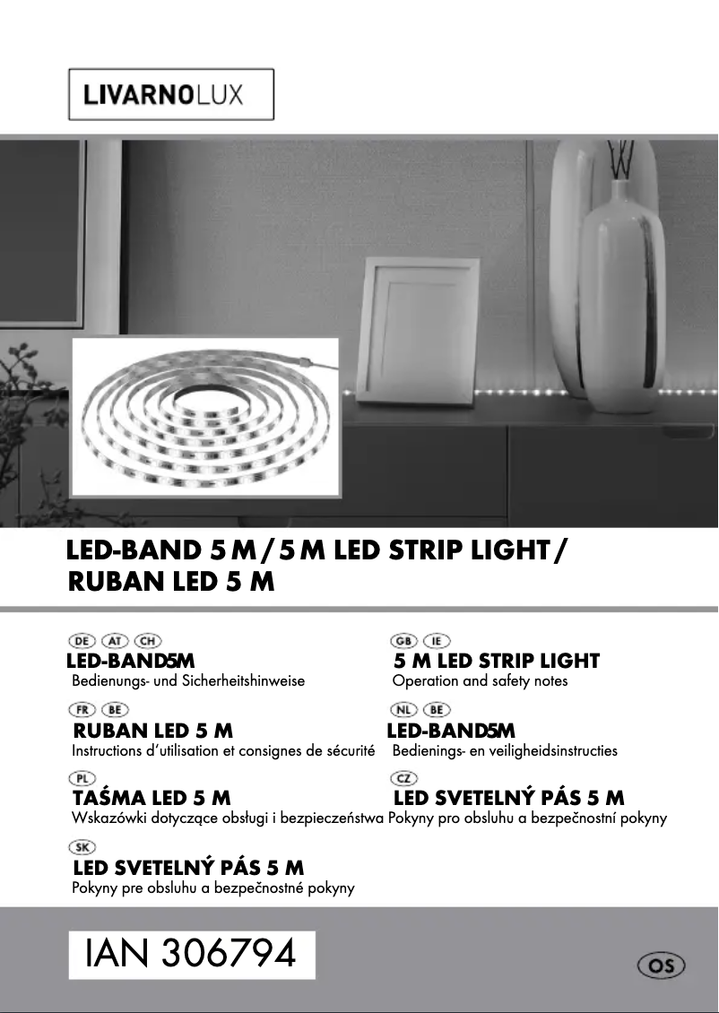 Página 1 del manual Manual de usuario Livarno Lux IAN 306794