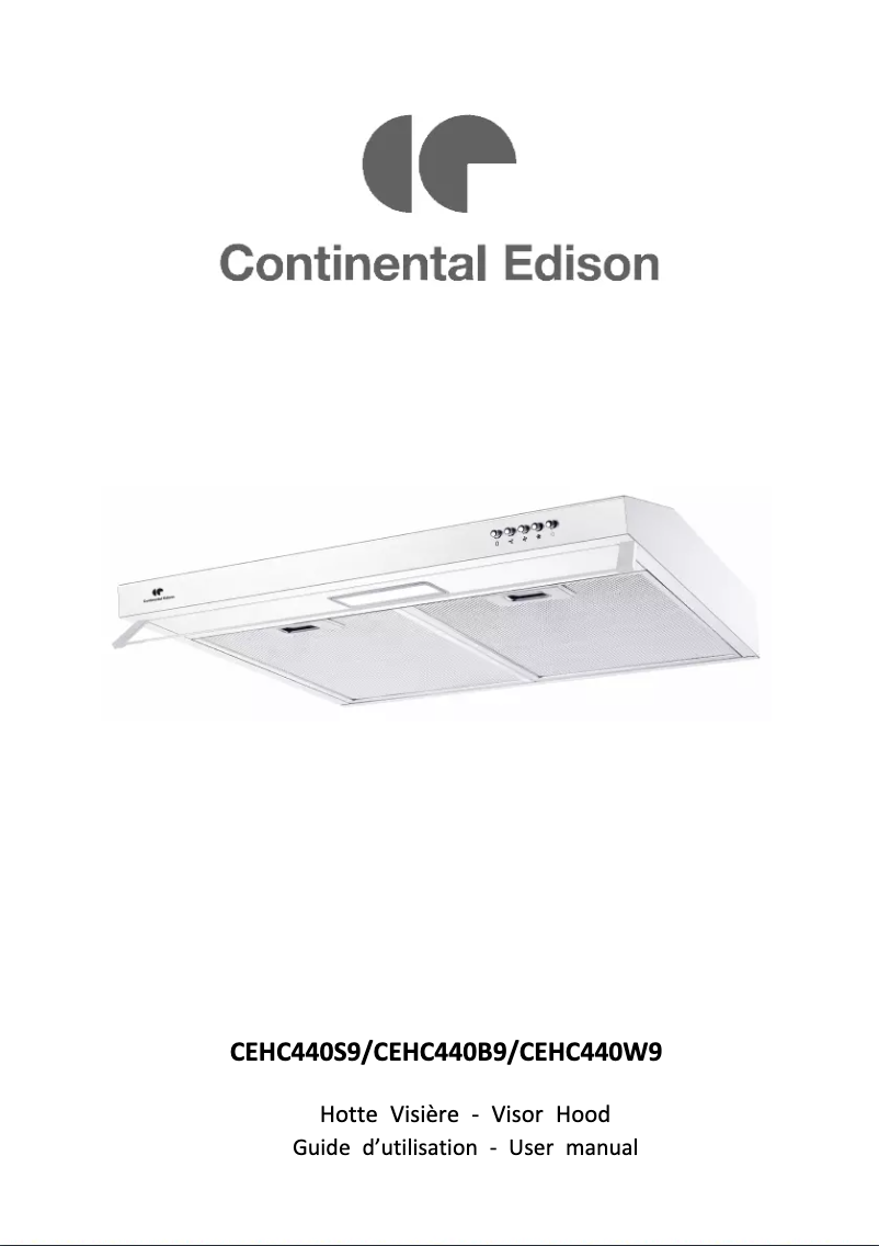 Page 1 de la notice Manuel utilisateur Continental Edison CEHC440S9
