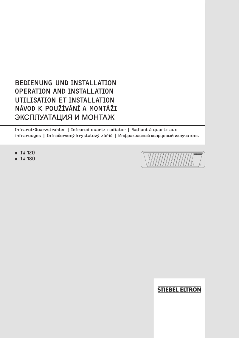 Página 1 del manual Manual de usuario Stiebel Eltron IW 120
