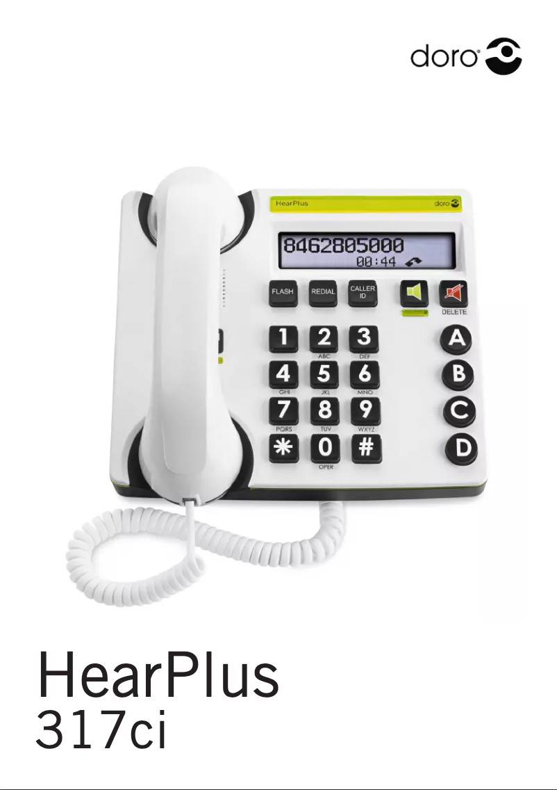 Imagen de la primera página del manual del dispositivo HearPlus 317ci