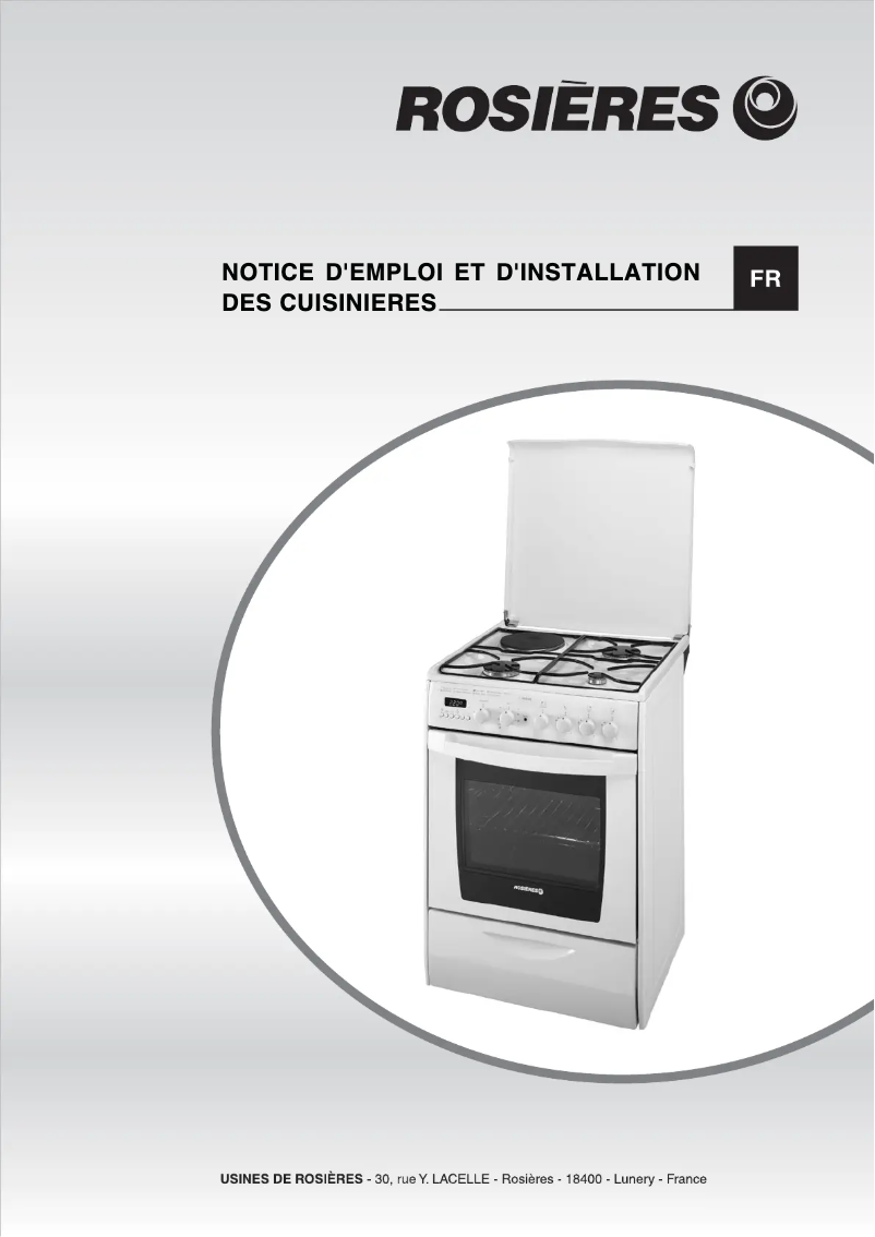 Page 1 de la notice Manuel utilisateur Rosieres RCF6997RB
