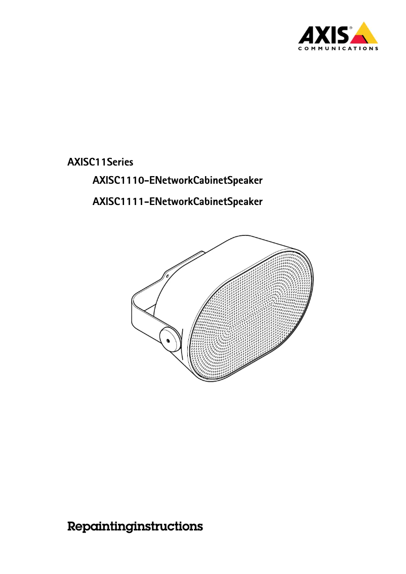Page 1 de la notice Manuel utilisateur Axis C1110-E