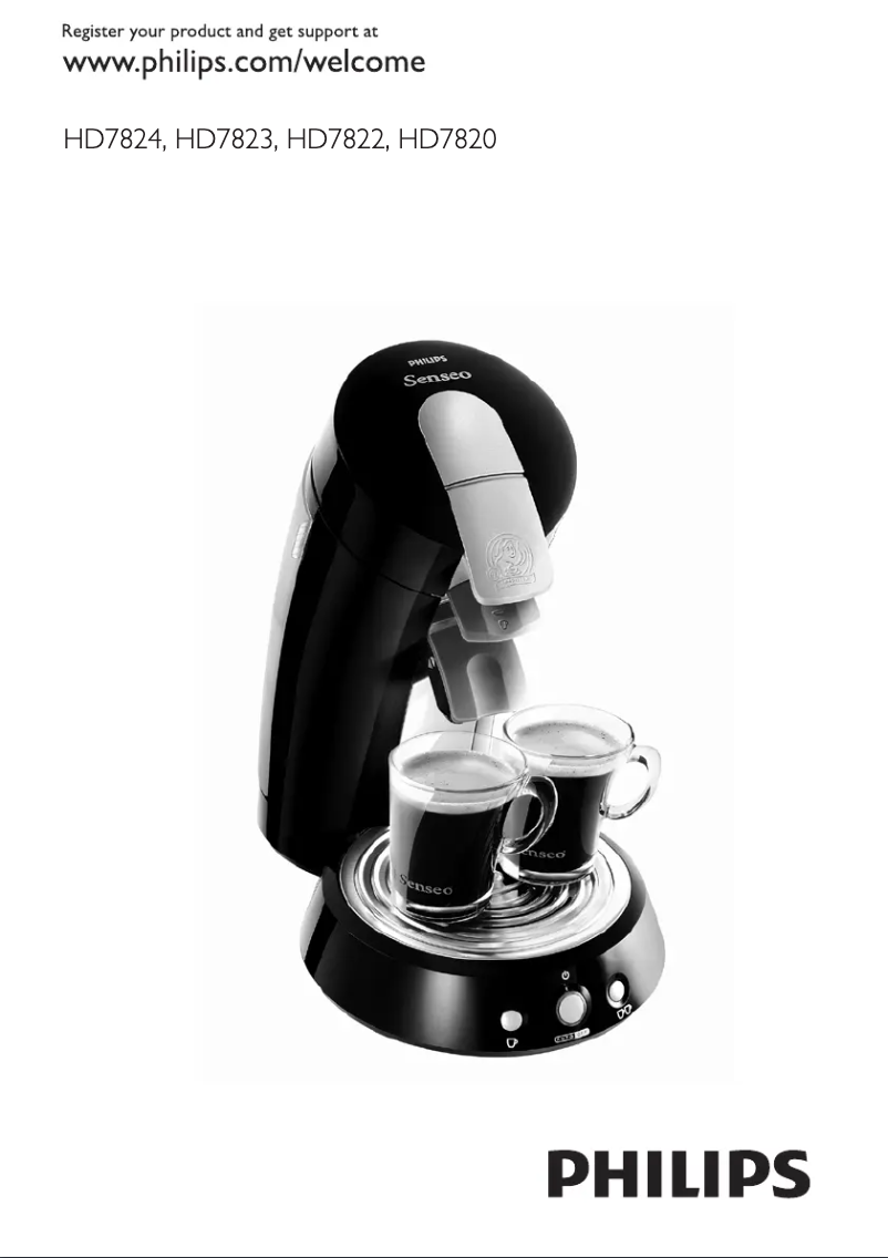 Página 1 del manual Manual de usuario Philips Senseo HD7824