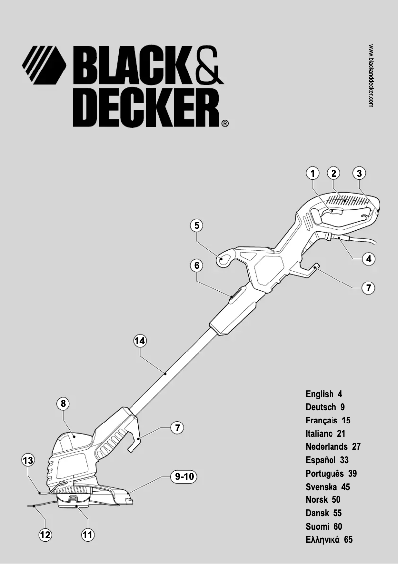Page 1 de la notice Manuel utilisateur Black & Decker GL655