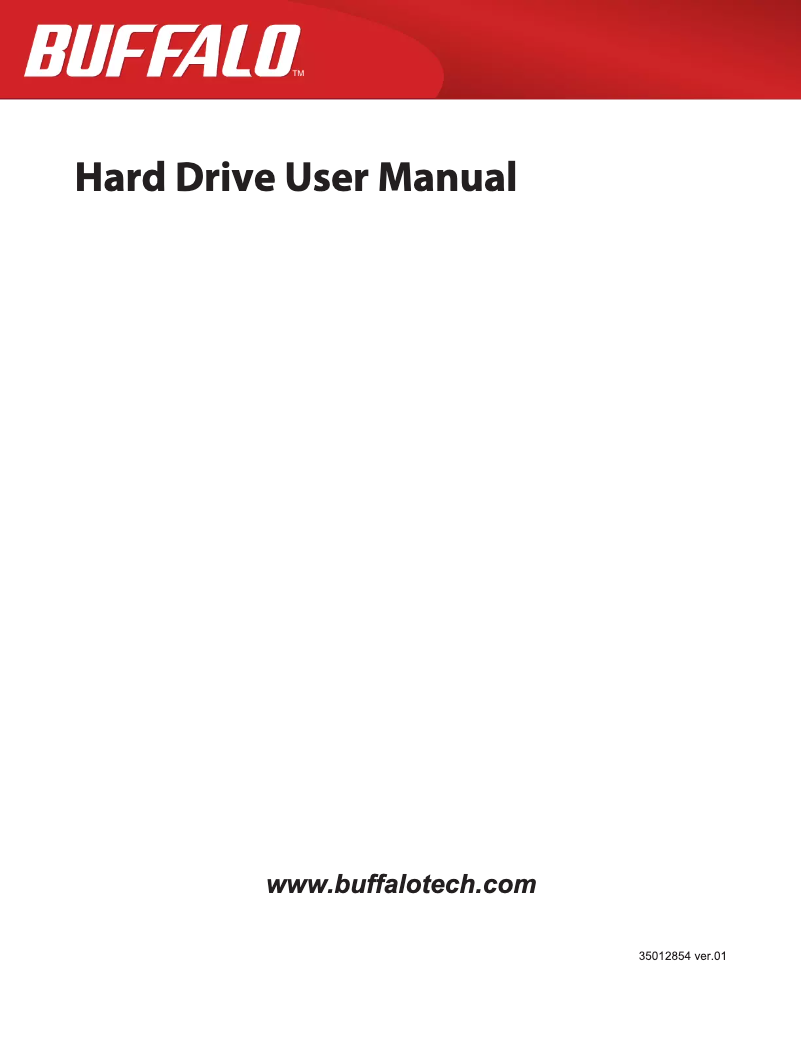 Page 1 de la notice Manuel utilisateur Buffalo DriveStation Velocity