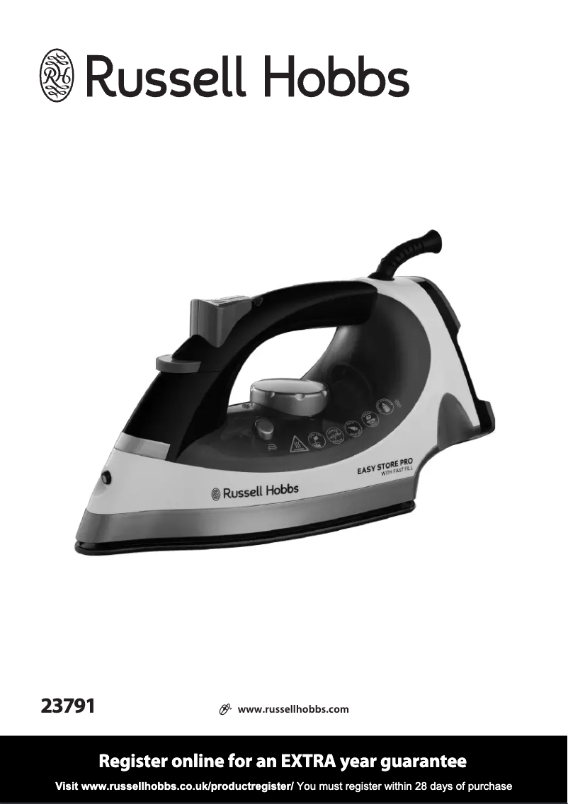 Page 1 of the manual User Manual Russell Hobbs Easy Store Pro 23791
