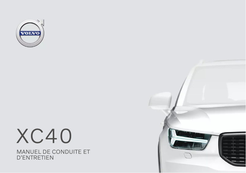 Page 1 de la notice Manuel utilisateur Volvo XC40 (2020)