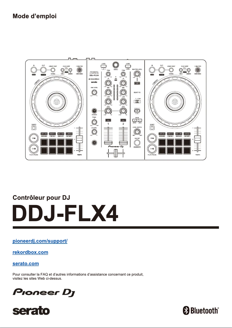 Página 1 del manual Guía de inicio rápido Pioneer DDJ-FLX4