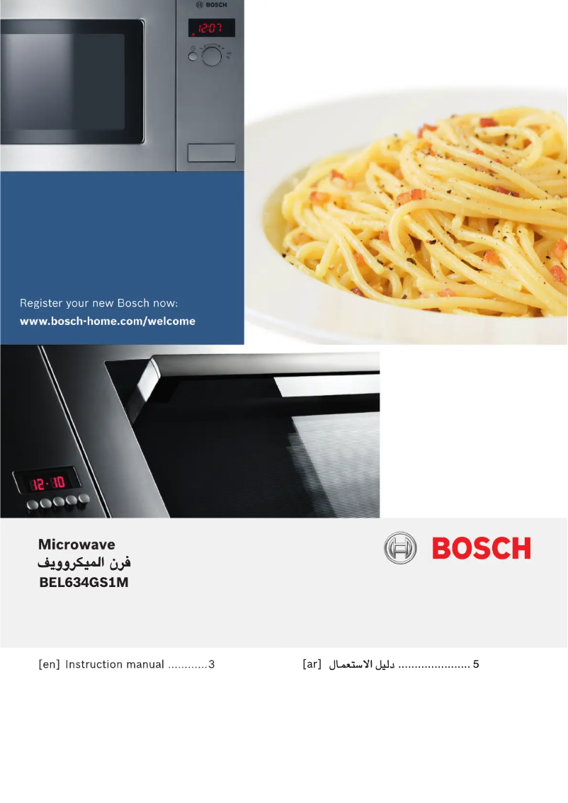 Página 1 del manual Manual de usuario Bosch BEL634GS1M