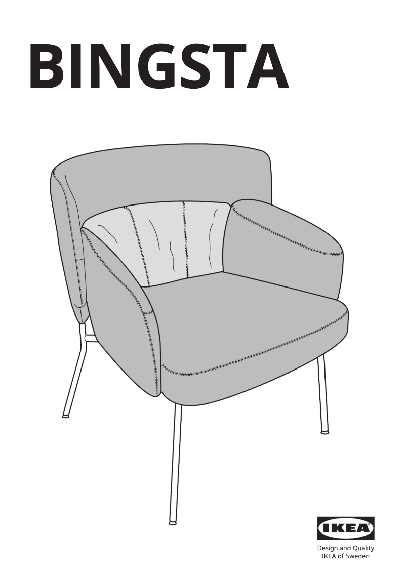 Page 1 de la notice Manuel utilisateur Ikea BINGSTA 604.542.29
