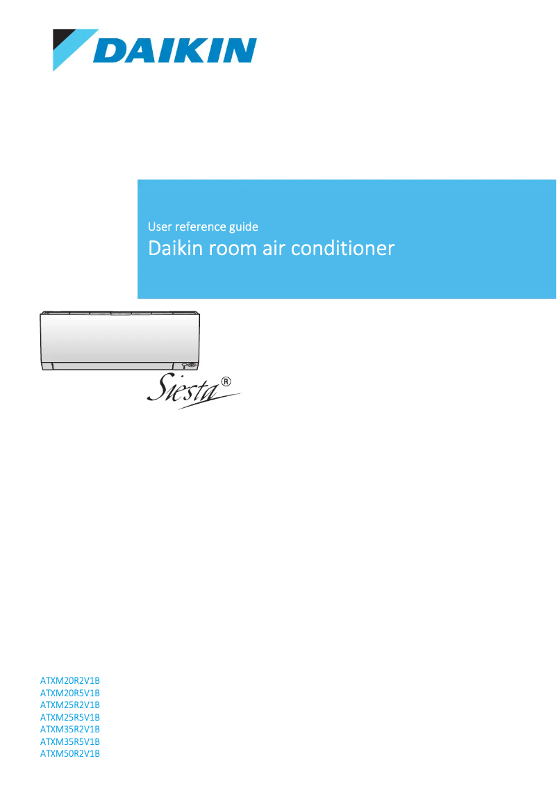 Página 1 del manual Manual de usuario Daikin ATXM35R2V1B