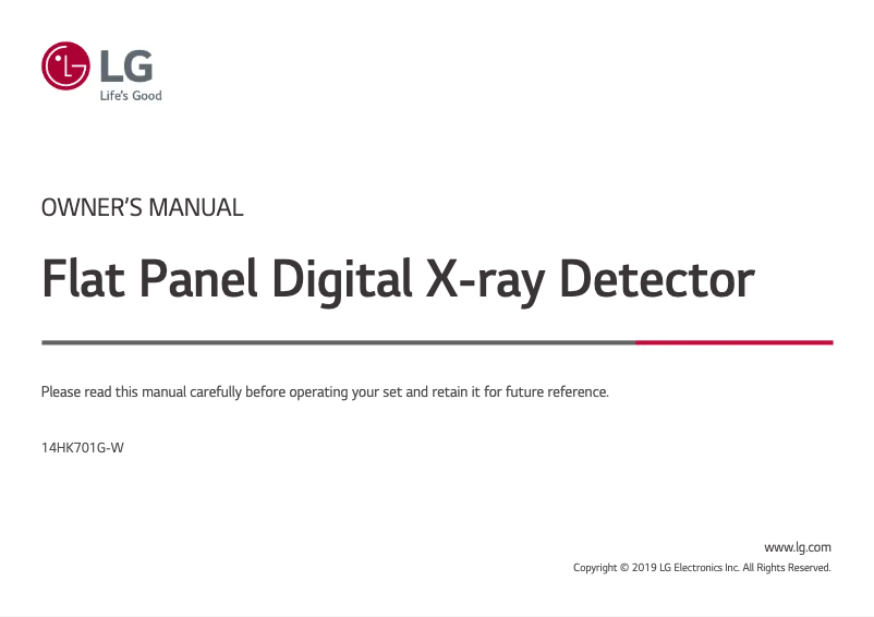 Page 1 de la notice Manuel utilisateur LG 14HK701G-W
