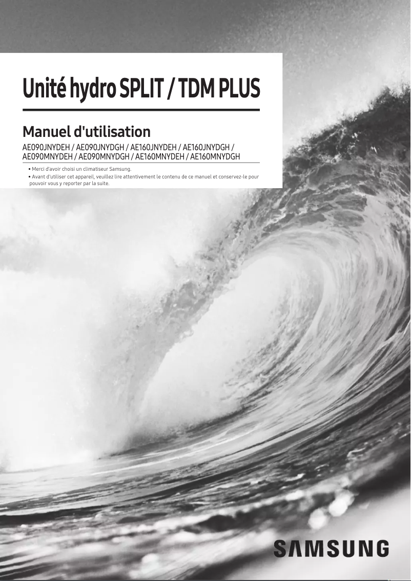 Página 1 del manual Manual de usuario Samsung AE160JNYDEH/EU