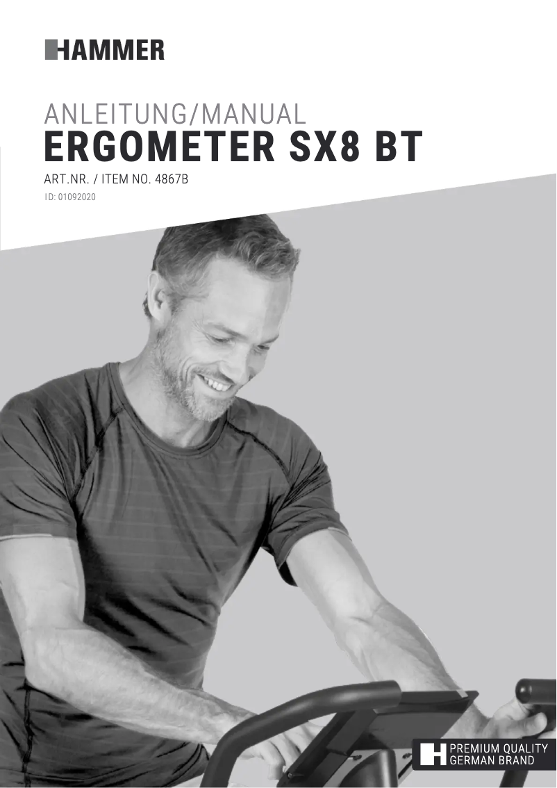 Page 1 de la notice Manuel utilisateur Hammer SX8 BT