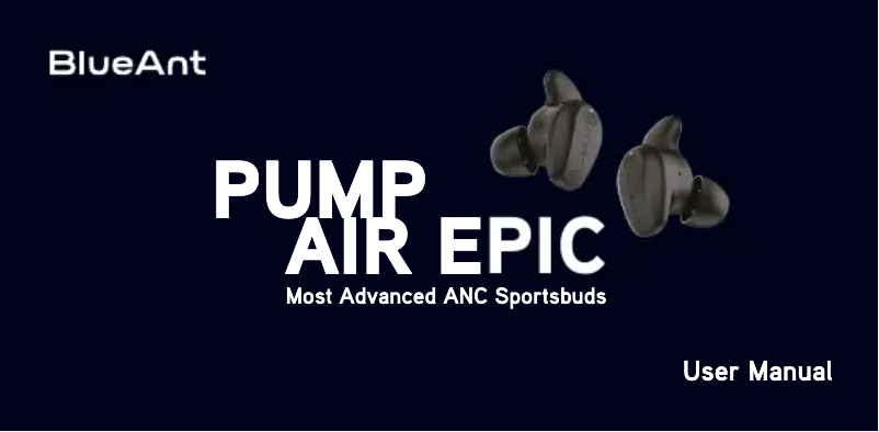 Page 1 of the manual User Manual BlueAnt Pump Air Epic