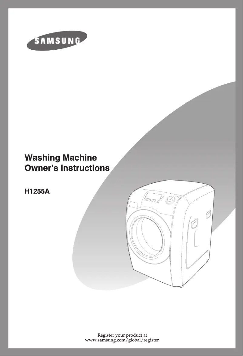 Página 1 del manual Manual de usuario Samsung H1255A