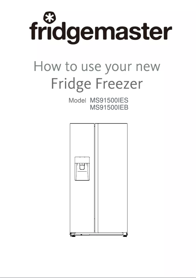 Page 1 de la notice Manuel utilisateur Fridgemaster MS91500IEB