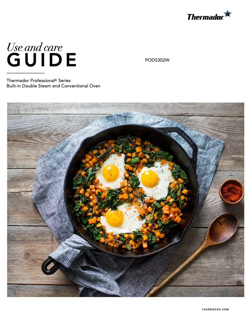 Page 1 de la notice Manuel utilisateur Thermador PODS302W