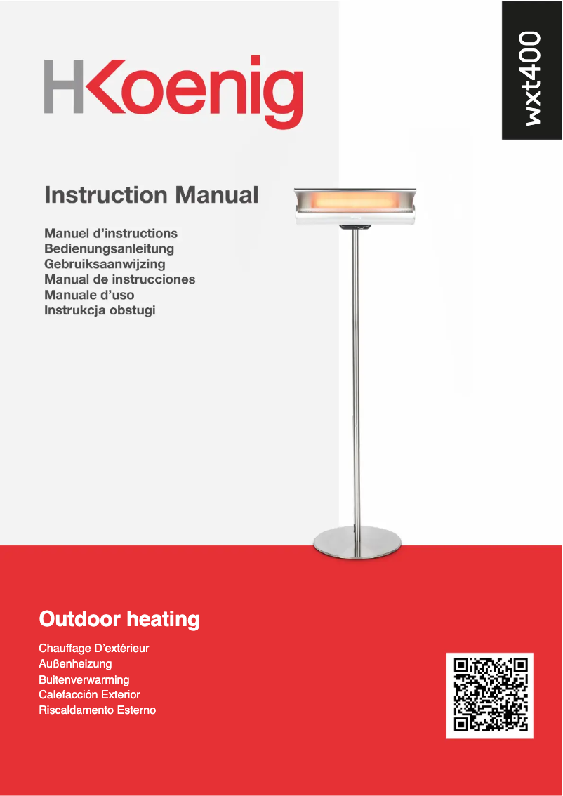 Page 1 de la notice Manuel utilisateur H.Koenig WXT400