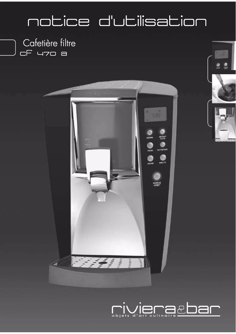 Page 1 de la notice Manuel utilisateur Riviera & Bar CF 470 A