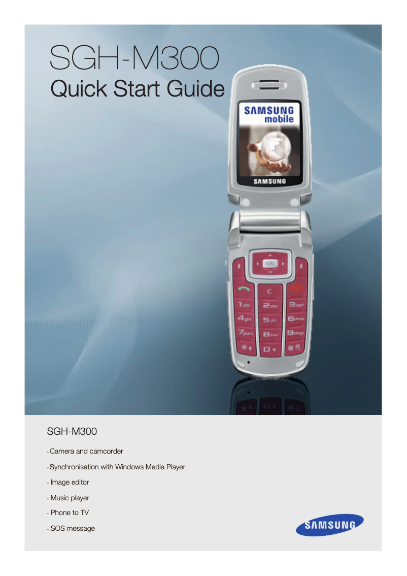 Page 1 de la notice Manuel utilisateur Samsung SGH-M300