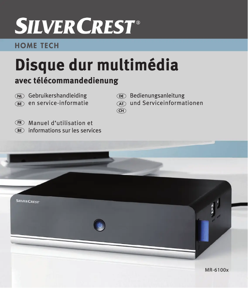 Page 1 de la notice Manuel utilisateur SilverCrest MR 6100x