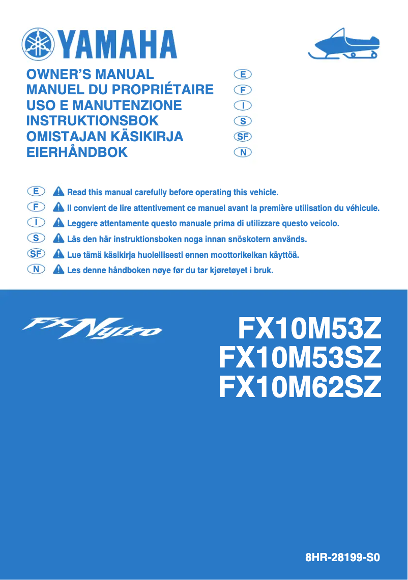 Page 1 de la notice Manuel utilisateur Yamaha FX Nytro M-TX 162 (2010)