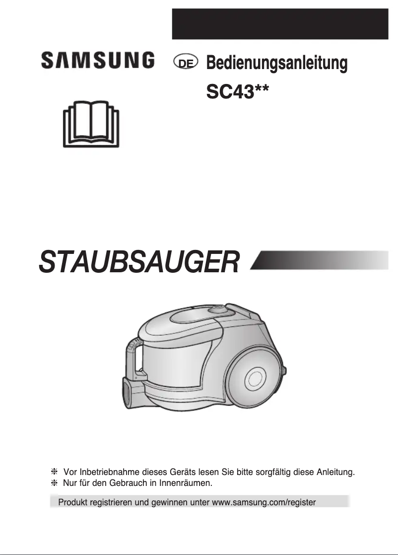 Page 1 of the manual User Manual Samsung SC43U0