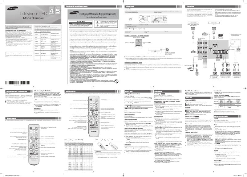 Página 1 del manual Manual de usuario Samsung UA48H5142AR