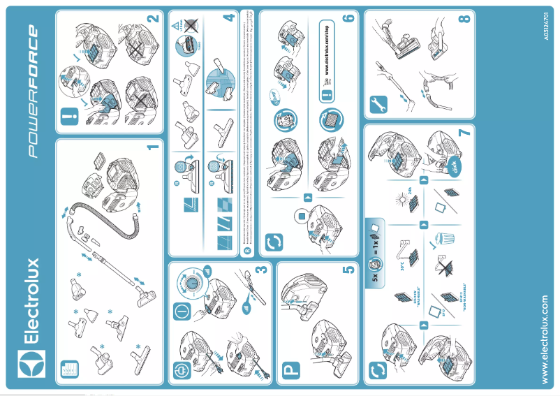 Page 1 de la notice Manuel utilisateur Electrolux ZPFPARKDB