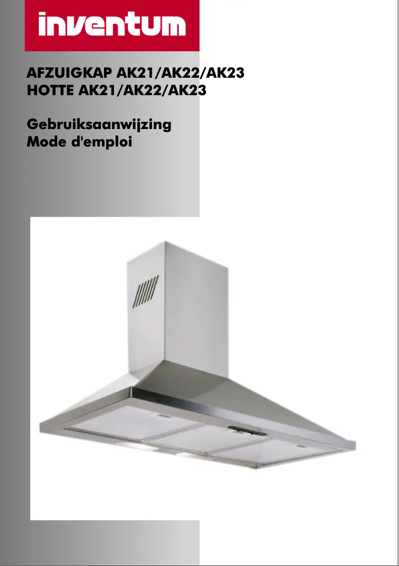 Page 1 de la notice Manuel utilisateur Inventum AK21