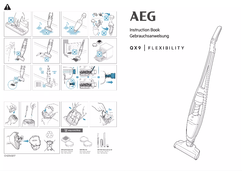 Page 1 de la notice Manuel utilisateur AEG QX9-1-ÖKO