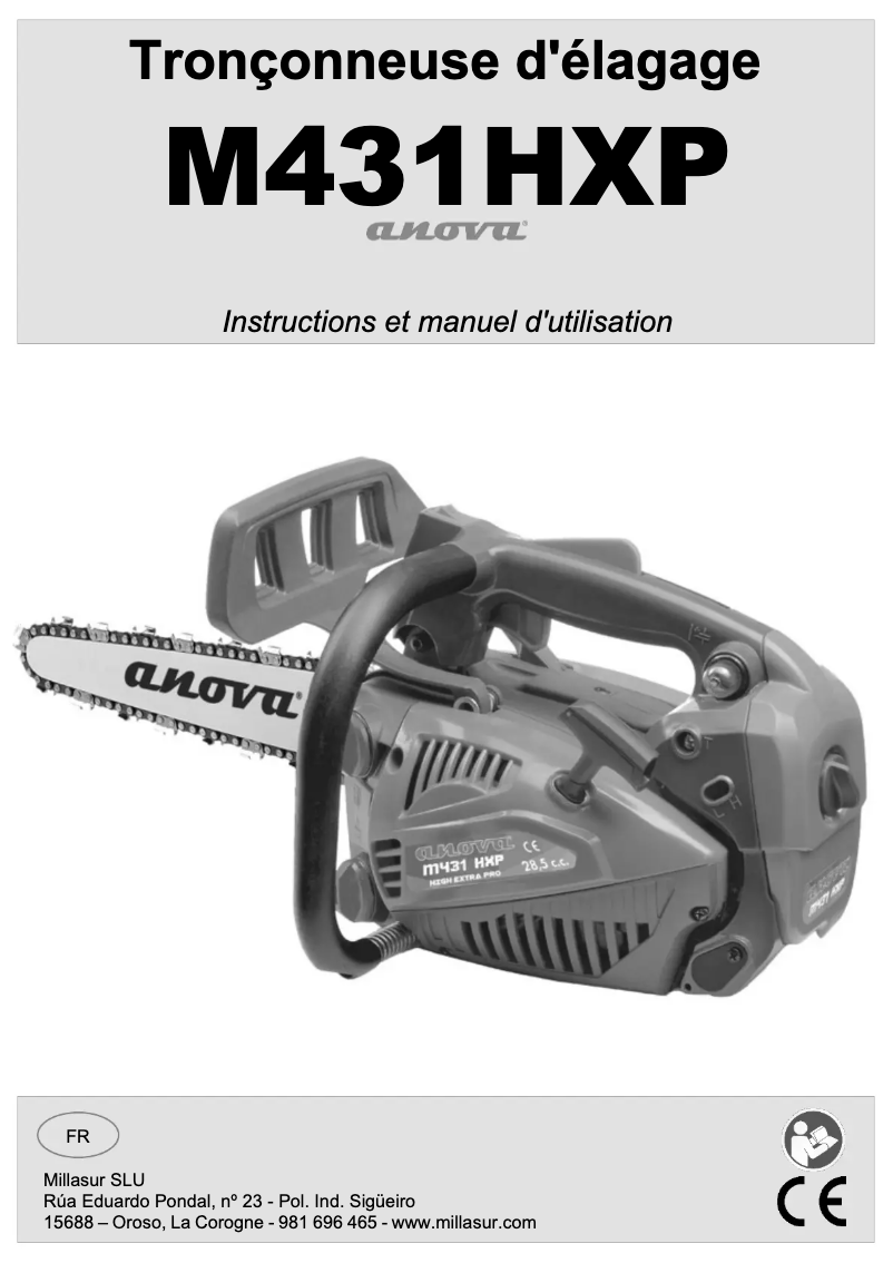Page 1 de la notice Manuel utilisateur Anova M431HXP