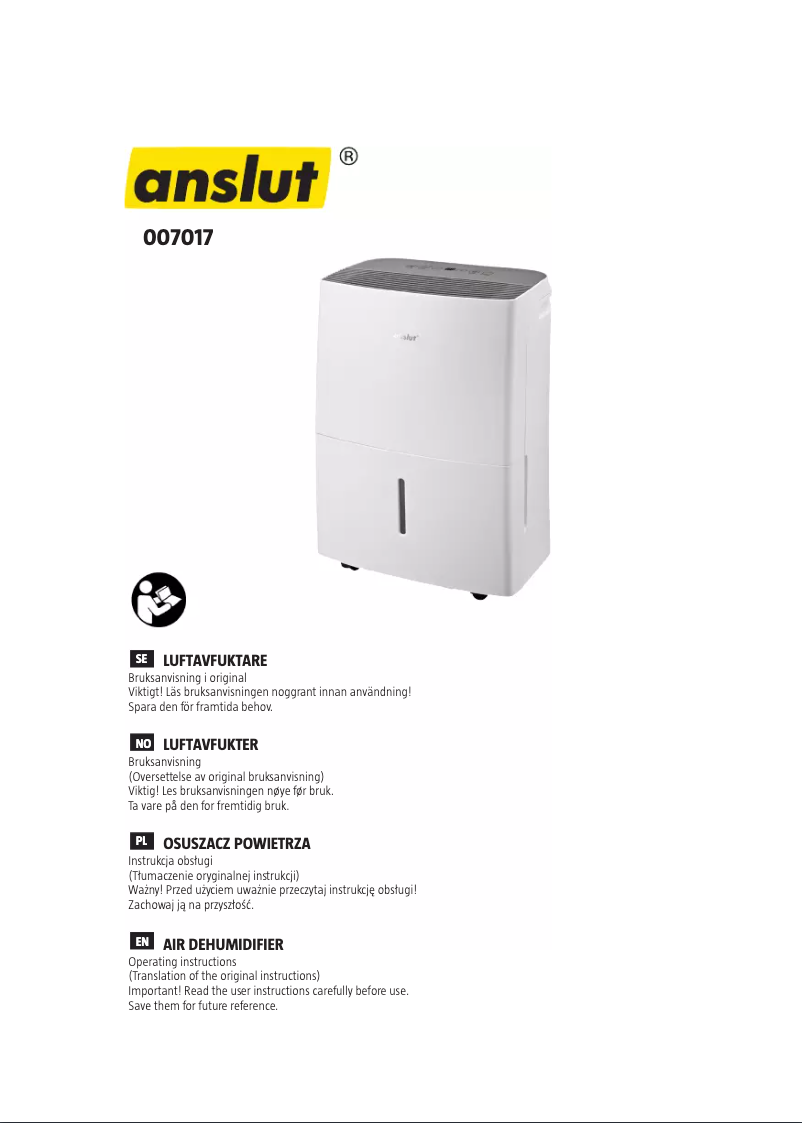 Page 1 of the manual User Manual Anslut 007-017