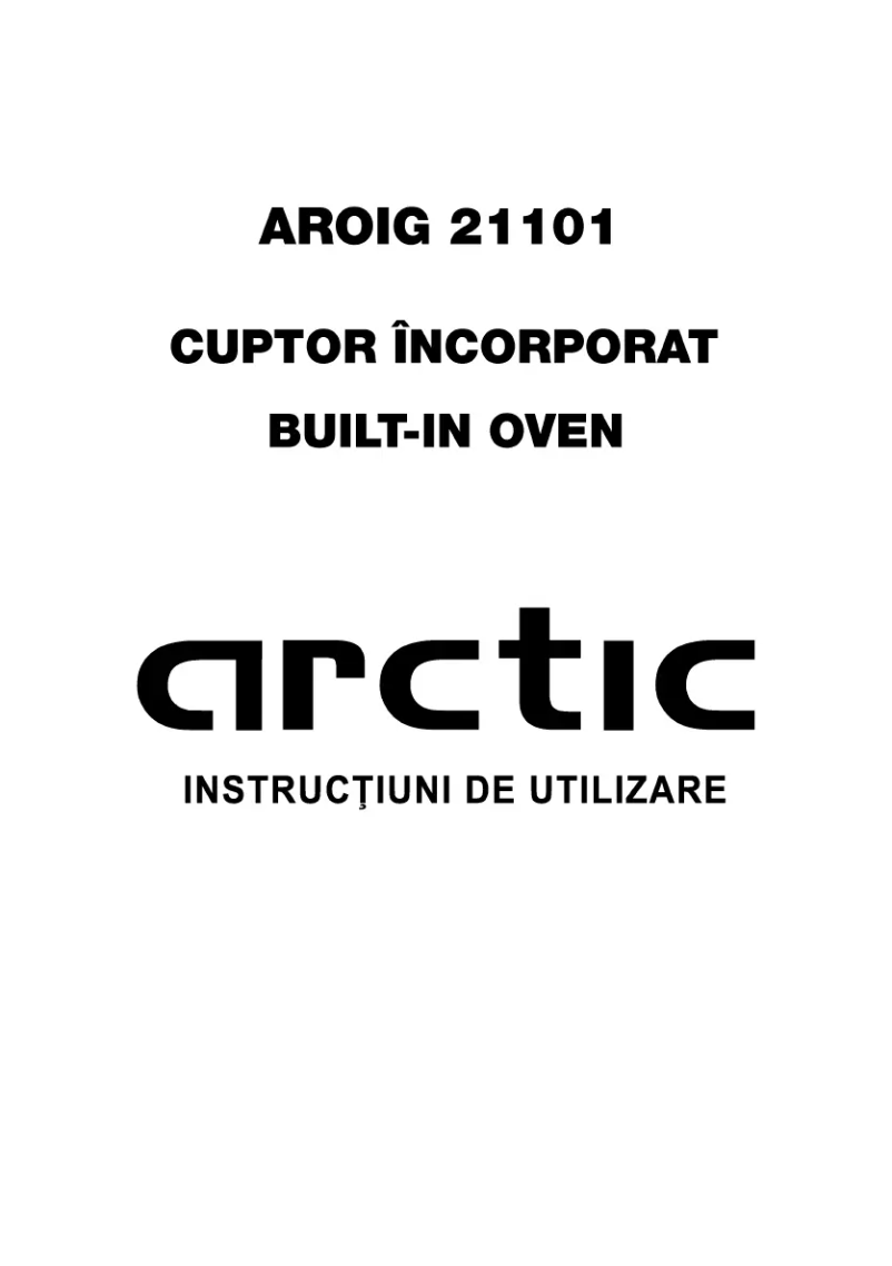 Page 1 of the manual User Manual Arctic Cooling AROIG 21101