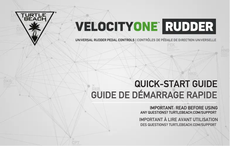 Page 1 de la notice Manuel utilisateur Roccat VelocityOne Rudder