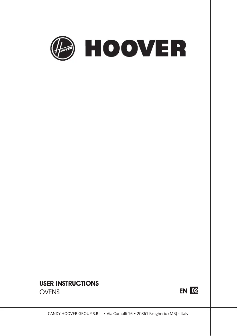 Page 1 de la notice Manuel utilisateur Hoover H-OVEN 300 HOC3H5058IN