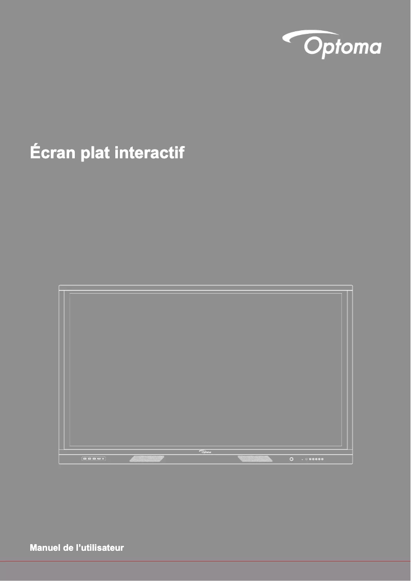 Page 1 de la notice Manuel utilisateur Optoma 3751RK