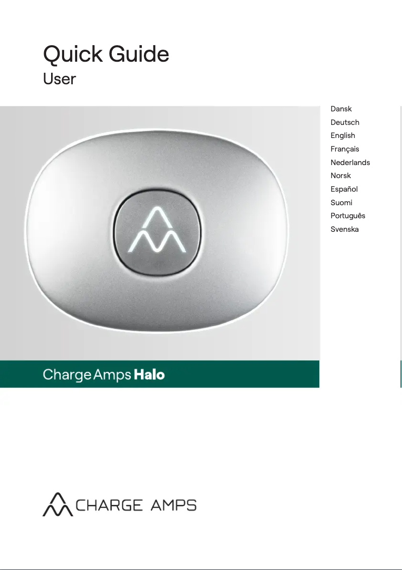 Page 1 de la notice Manuel utilisateur Charge Amps Halo Wallbox