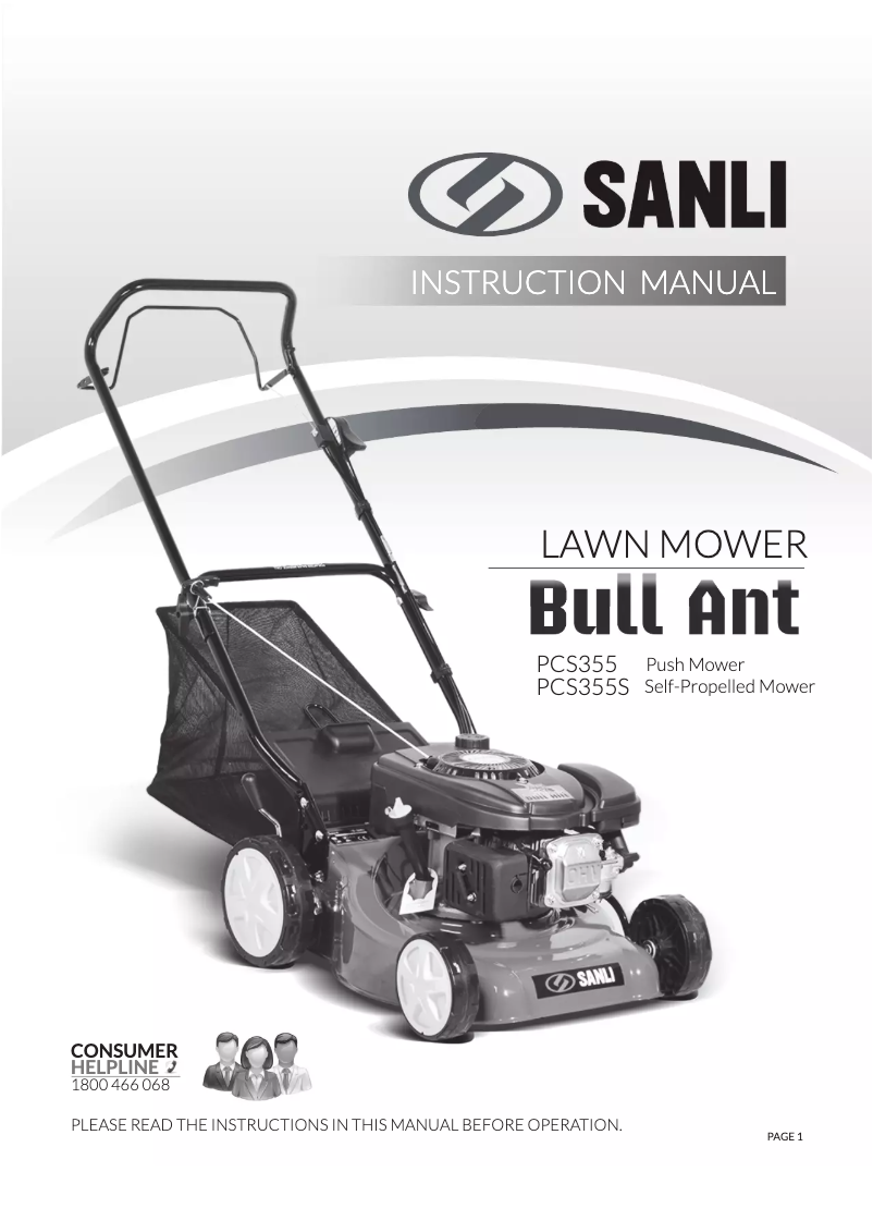 Page 1 de la notice Manuel utilisateur Sanli Bull Ant PCS350S